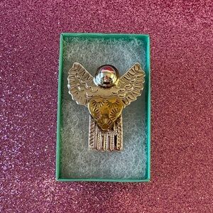 Elegant Silver and Gold Brooch